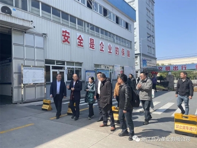 麗水市市場監(jiān)督管理局、浙江省皮革廠行業(yè)協(xié)會、嘉興學(xué)院及浙江省標(biāo)準(zhǔn)化研究院領(lǐng)導(dǎo)蒞臨我司指導(dǎo)工作
